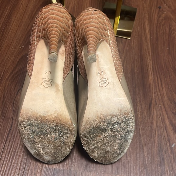 Charles David multi shades taupe/cognac booties - Picture 2 of 4